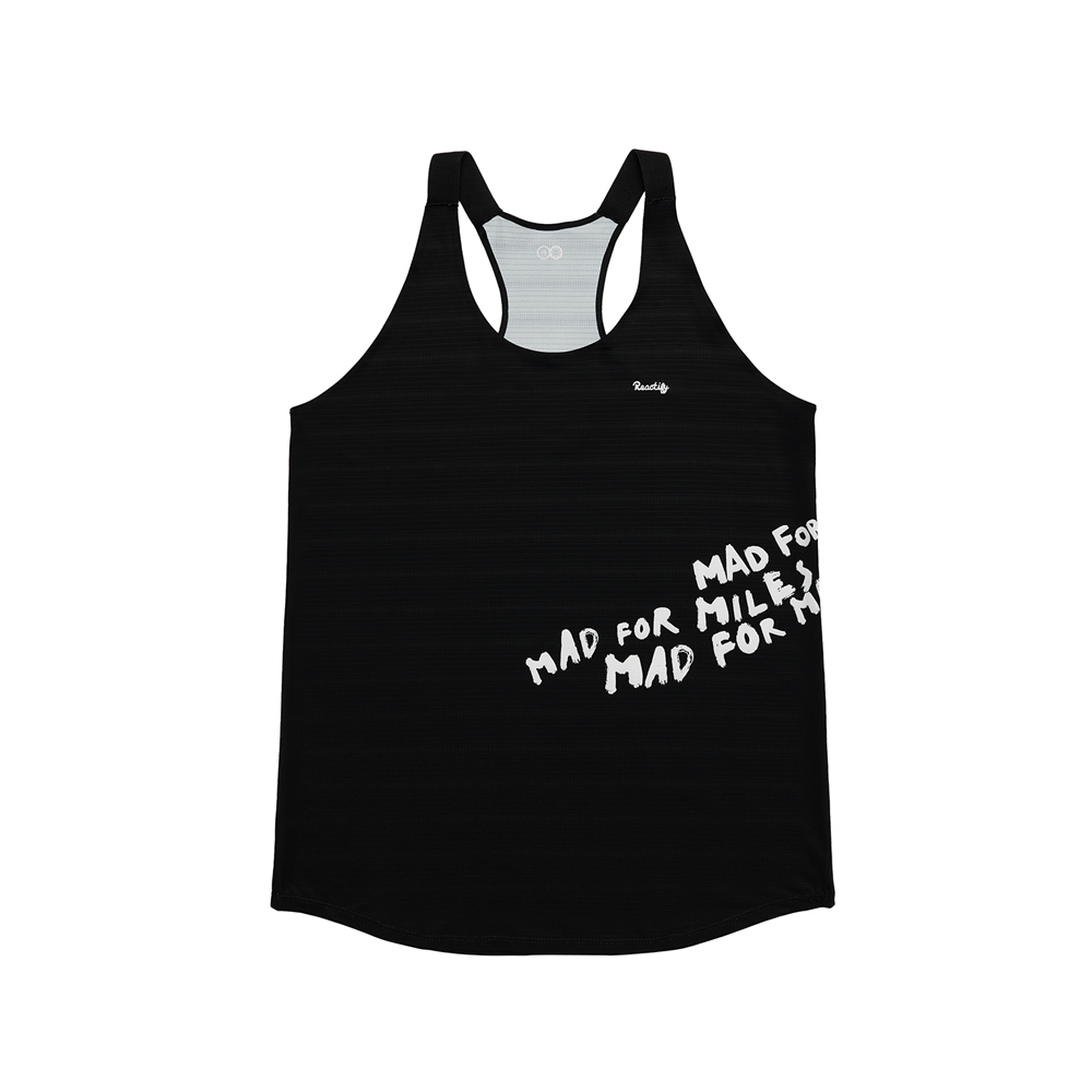 Women's Mad for Miles Singlet Black