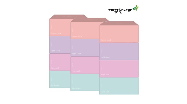 [깨끗한나라] 미용티슈 딥무드 오로라 200매 4종x3팩(총12입)