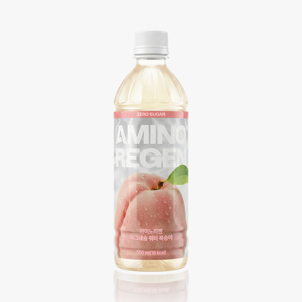 아미노리젠 마그네슘 워터 복숭아 제로슈거 이온음료 500ml 24병