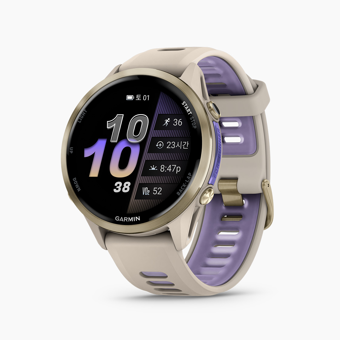 [가민] 포러너 970 러닝 GPS 스마트워치 프렌치그레이/인디고, 47mm (010-02969-62)