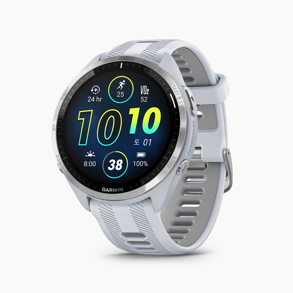 [가민] 포러너 965 러닝 GPS 스마트워치 화이트스톤, 47mm (010-02809-71)