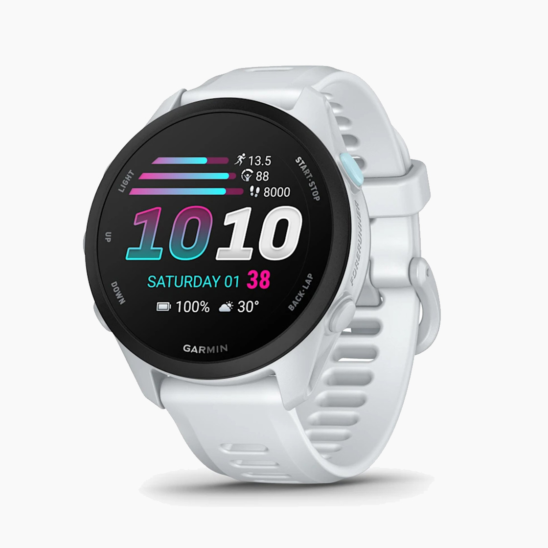 [가민] 포러너70 러닝 GPS 스마트워치 화이트스톤, 42.6mm (010-04307-11)