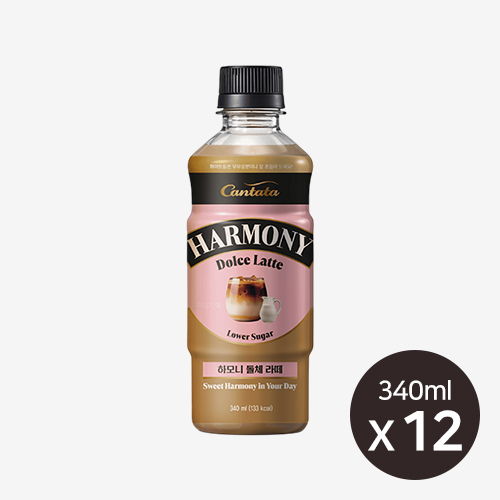 칸타타 하모니 돌체라떼 340ml x 12개