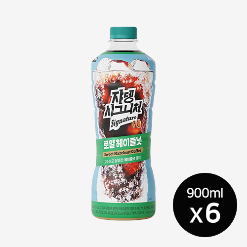 시그니처 로얄 헤이즐넛 900ml x 6개