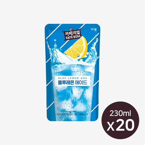 까페리얼 블루레몬에이드 230ml x 20개