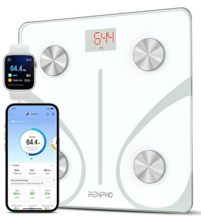 렌포 스마트 디지털 체중계 화이트 32MD-WH