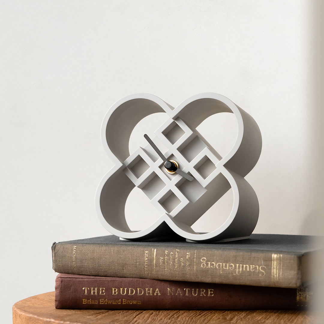 연화문양 탁상시계