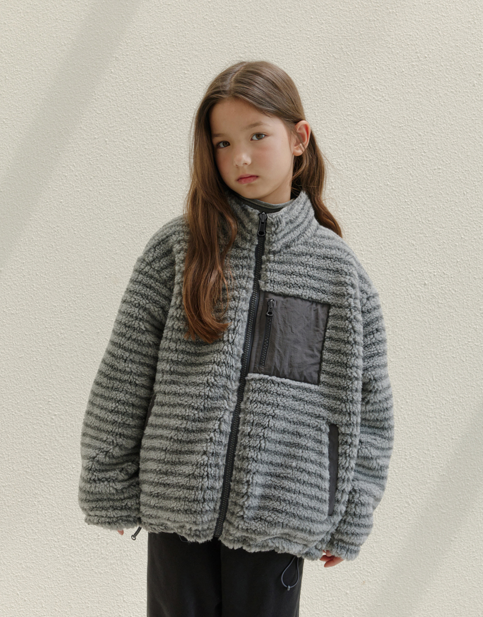 pre-order) Dumble Reversidle Jacket(Gray Stripe)