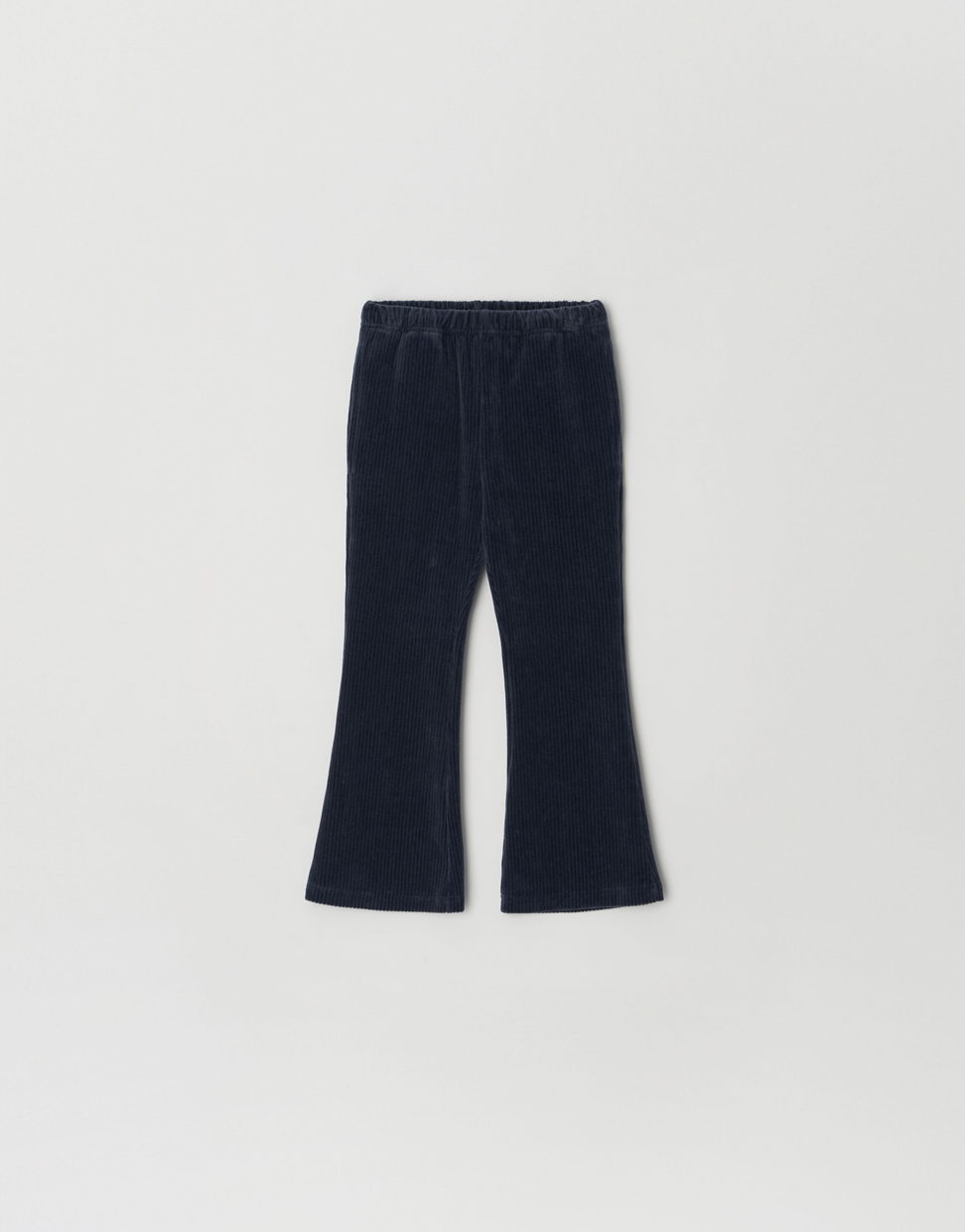 pre-order) Velour Semi Boots Cut Pants (Navy)