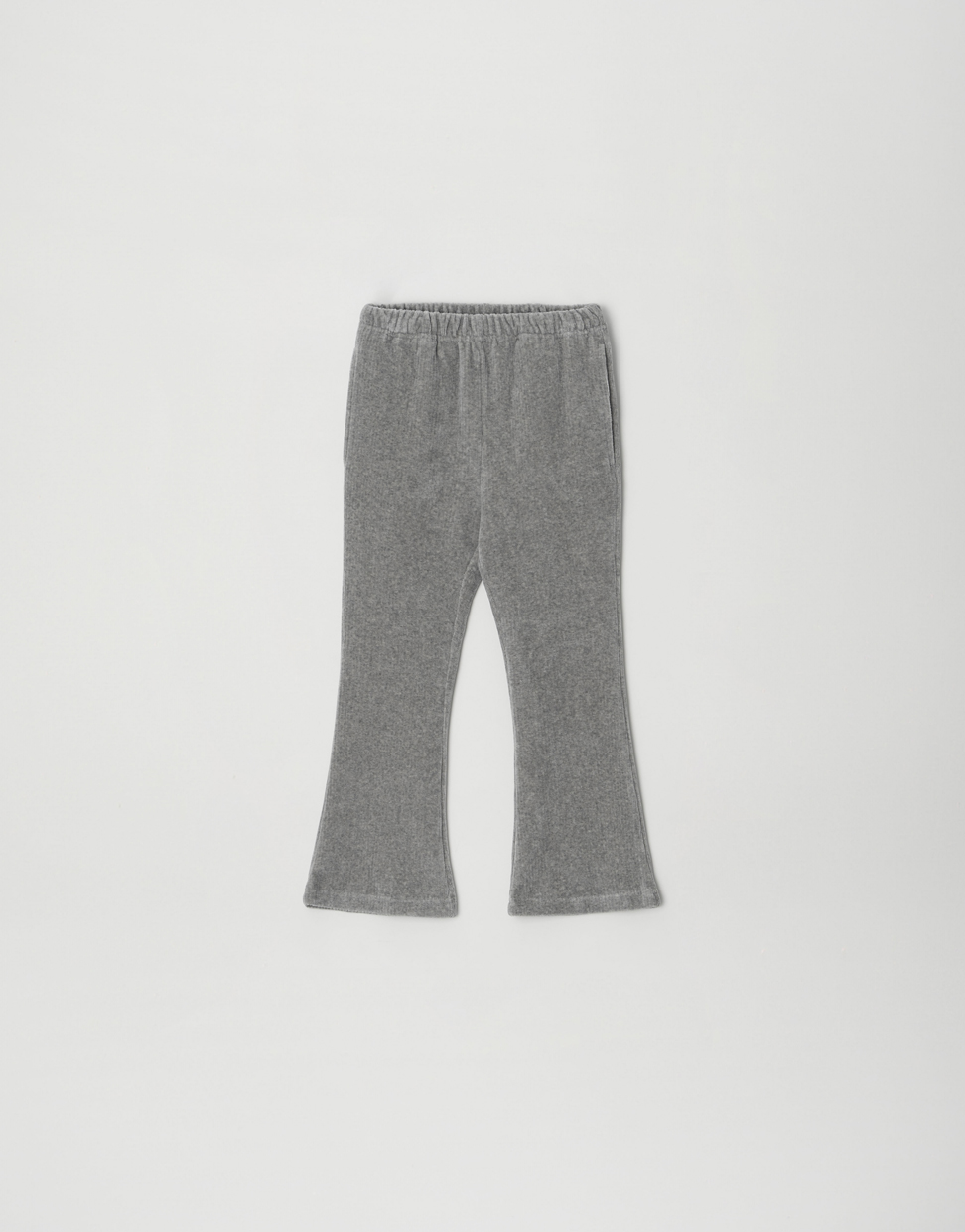 pre-order) Velour Semi Boots Cut Pants (Melange Gray)