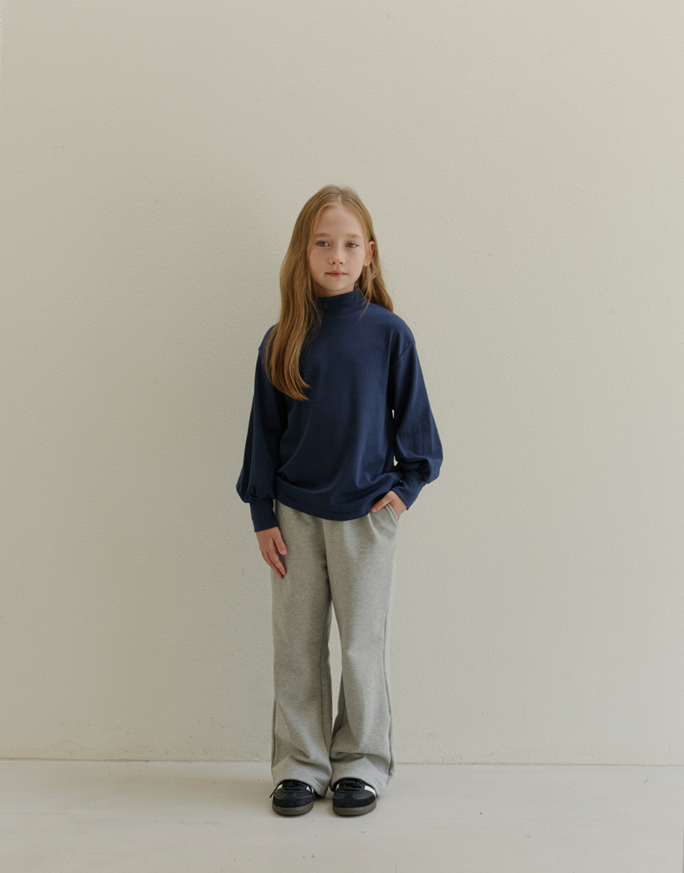 pre-order) Daily Half Turtleneck (Navy)