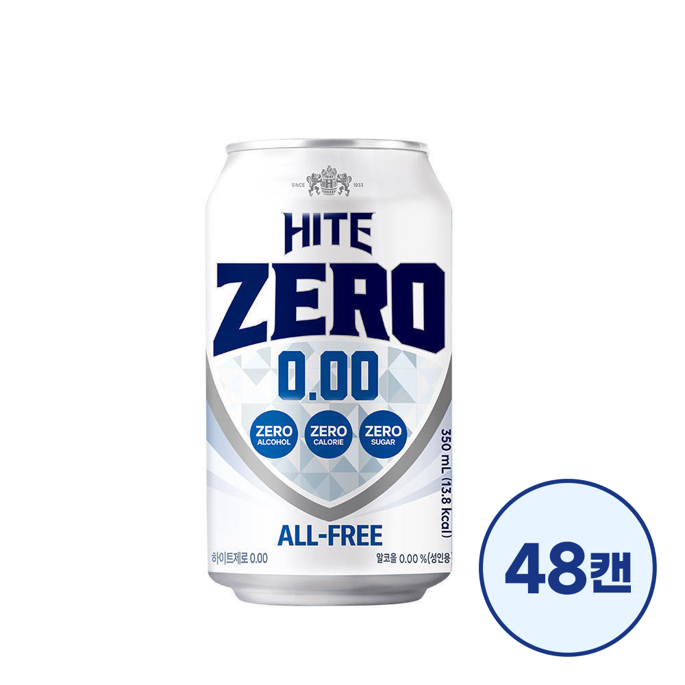 [대용량]하이트제로 0.00 350ml 48캔