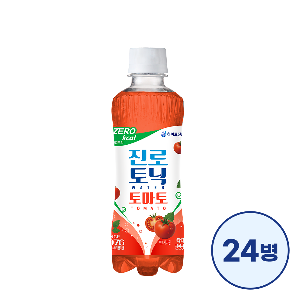 진로토닉워터 토마토 제로 300ml 24병
