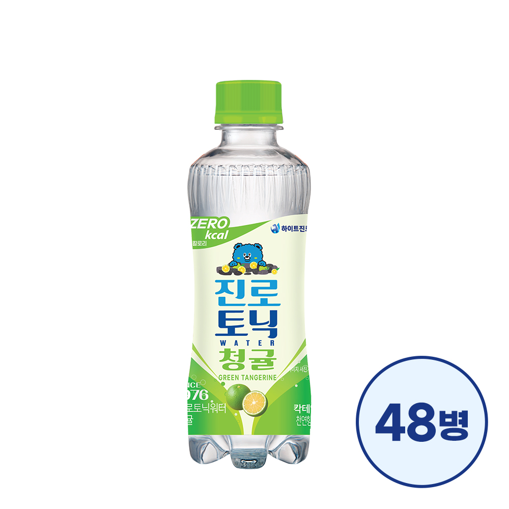 [대용량]진로토닉워터 청귤 제로 300ml 48병