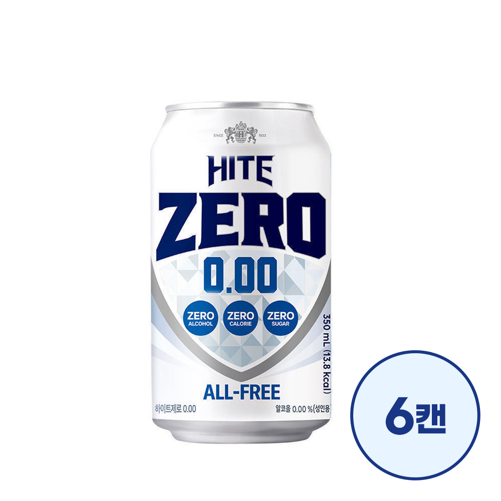 하이트제로 0.00 350ml 6캔