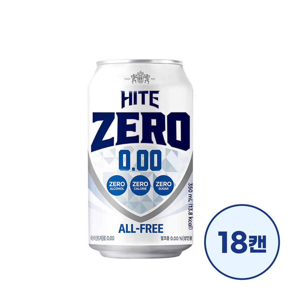 하이트제로 0.00 350ml 18캔
