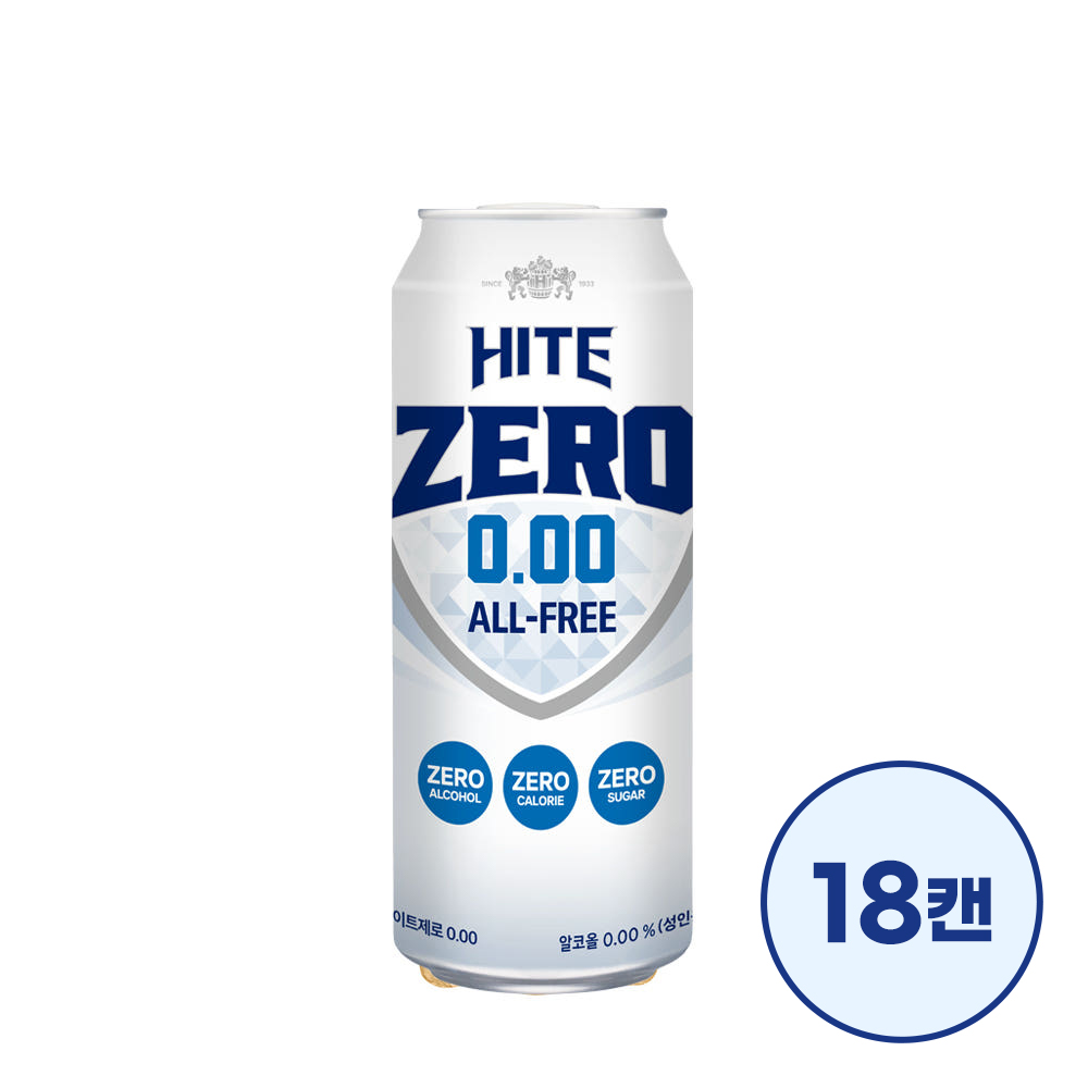 하이트제로 0.00 500ml 18캔