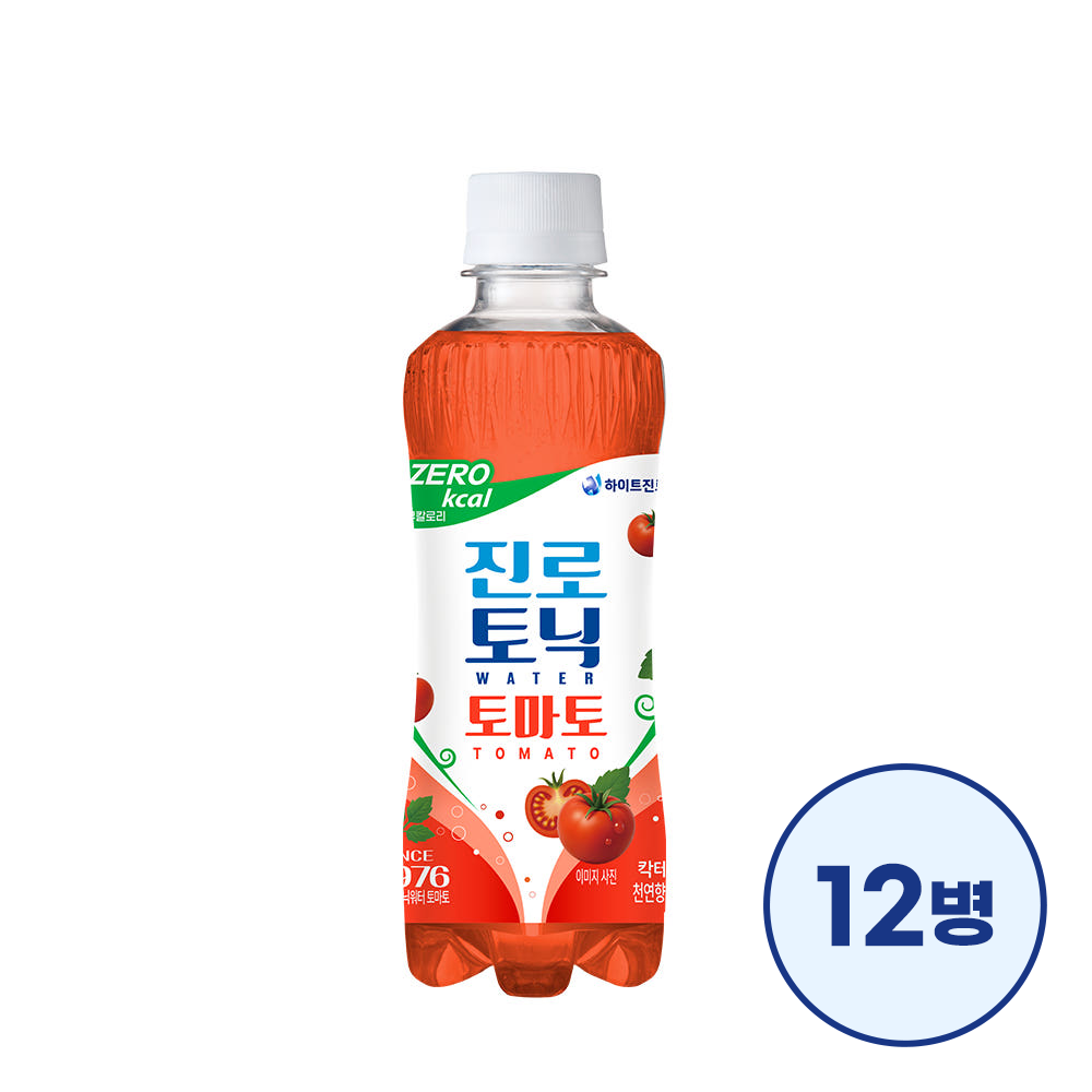 진로토닉워터 토마토 제로 300ml 12병