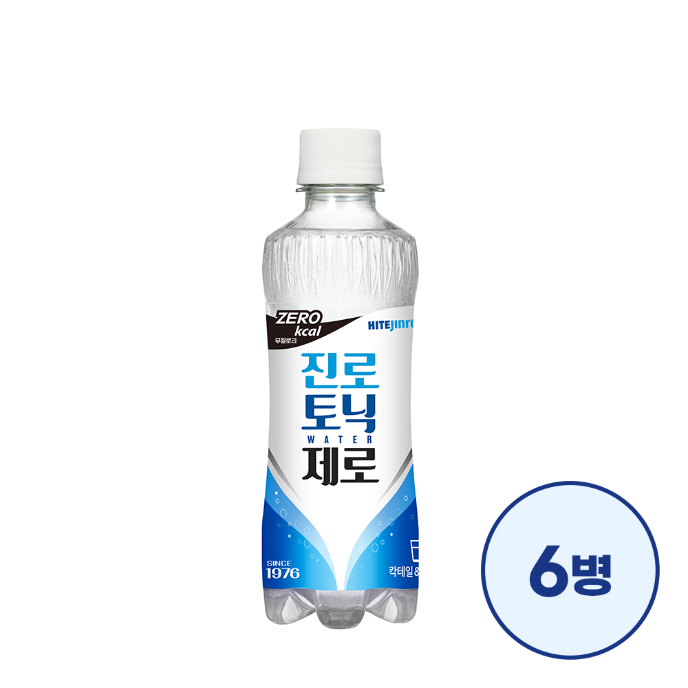 진로토닉워터 제로 300ml 6병