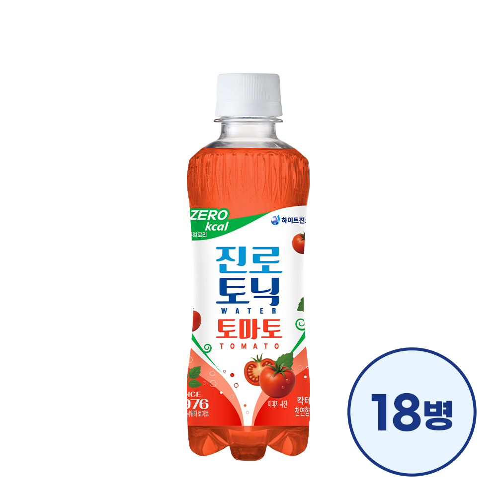 진로토닉워터 토마토 제로 300ml 18병