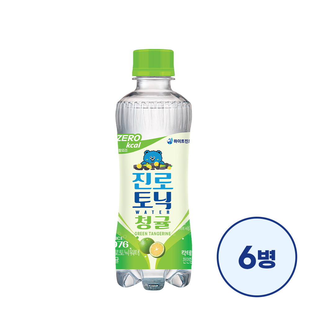 진로토닉워터 청귤 제로 300ml 6병