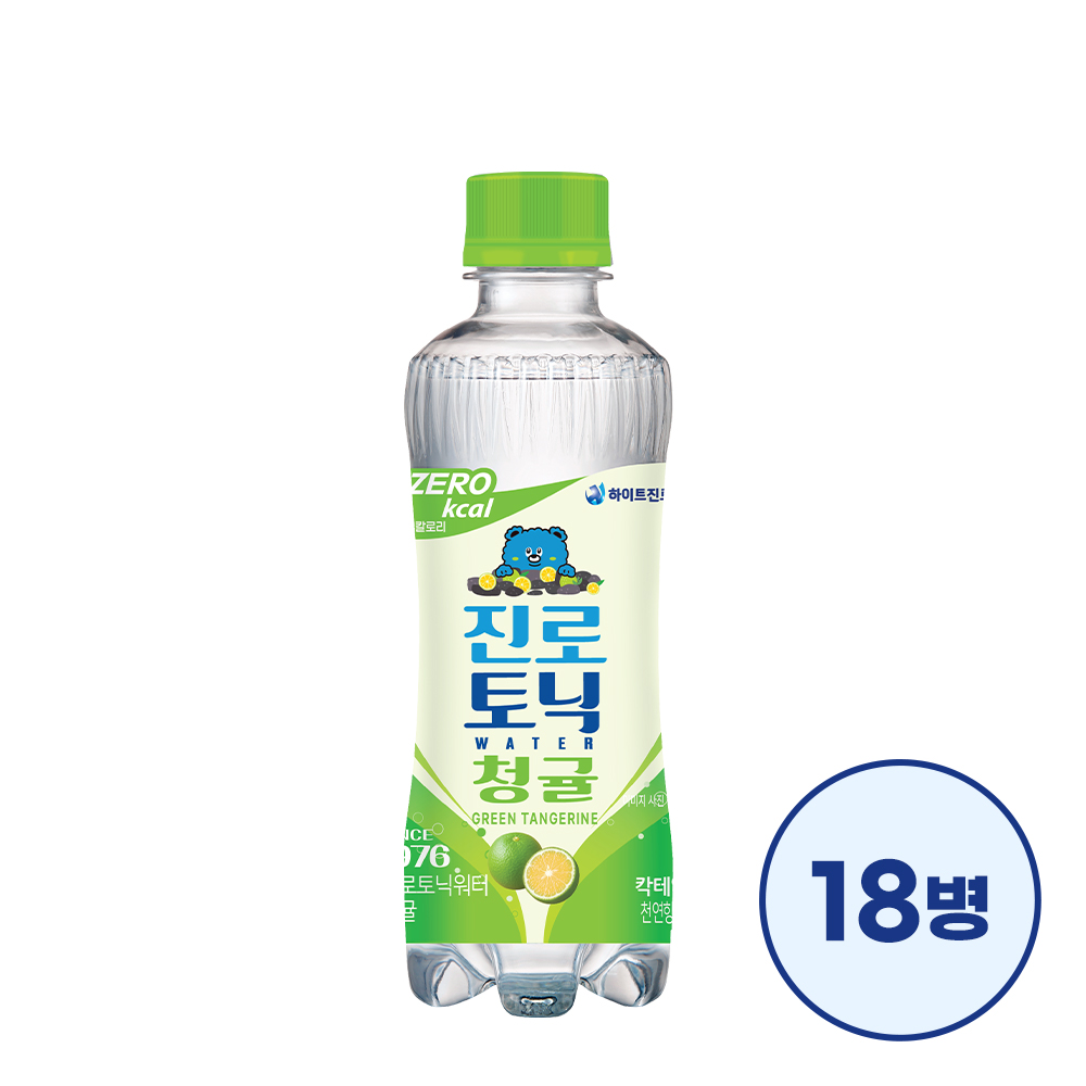 진로토닉워터 청귤 제로 300ml 18병