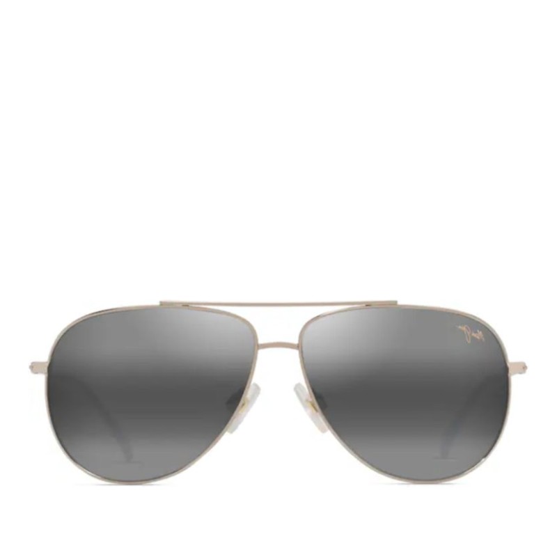 마우이짐 더블 브리지 에비에이터 선글라스 HAUOLI GREY HAUOLI SHINY LIGHT G