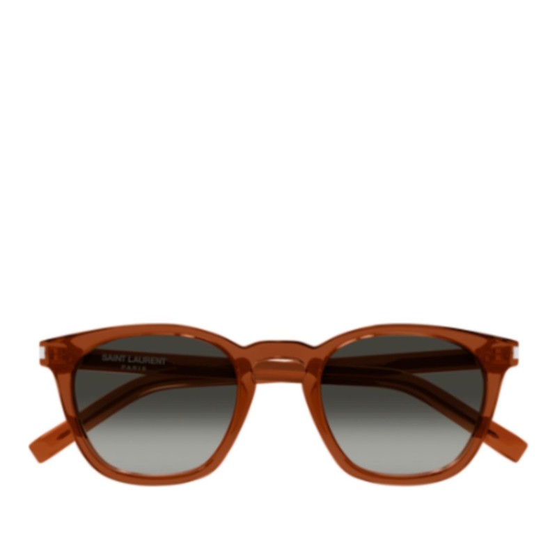 생로랑 아세테이트 프레임 렉탱귤러 선글라스 SL 28 051 BROWN BROWN GREY 49