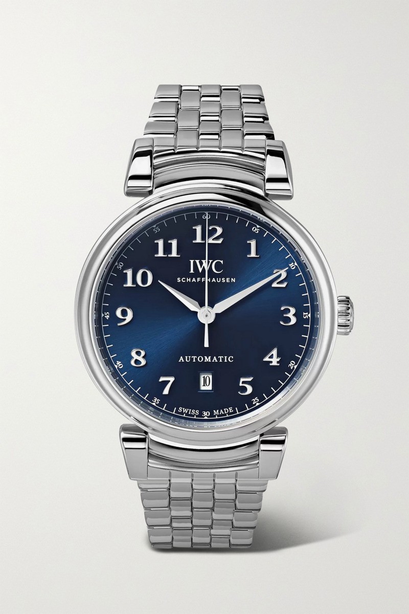 IWC 샤프하우젠 다 빈치 오토매틱 스테인리스 스틸 40mm 시계 실버 19971654707222515