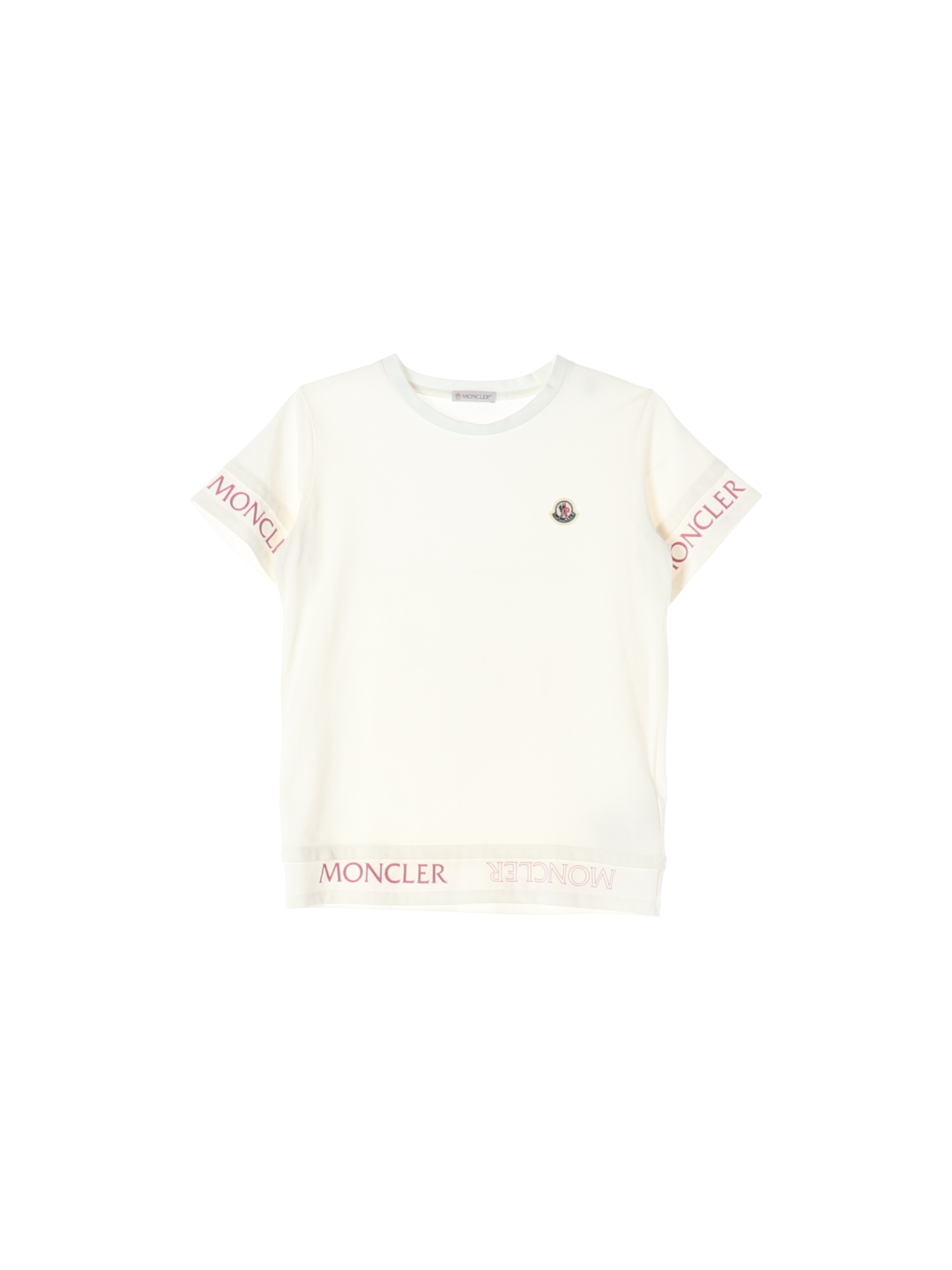 몽클레어 자수 화이트 티셔츠 10y 0