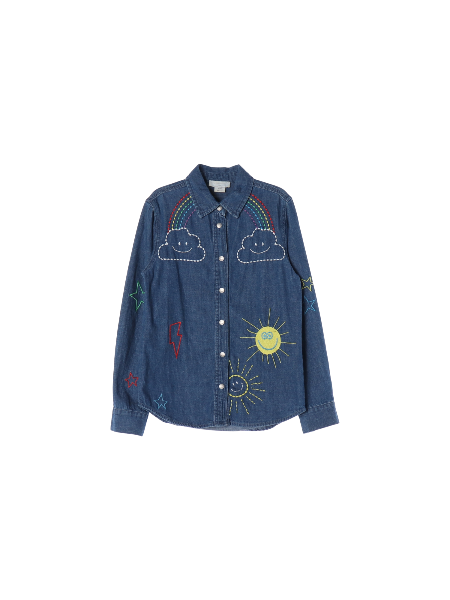 스텔라맥카트니 단추 블루 셔츠 10y 0