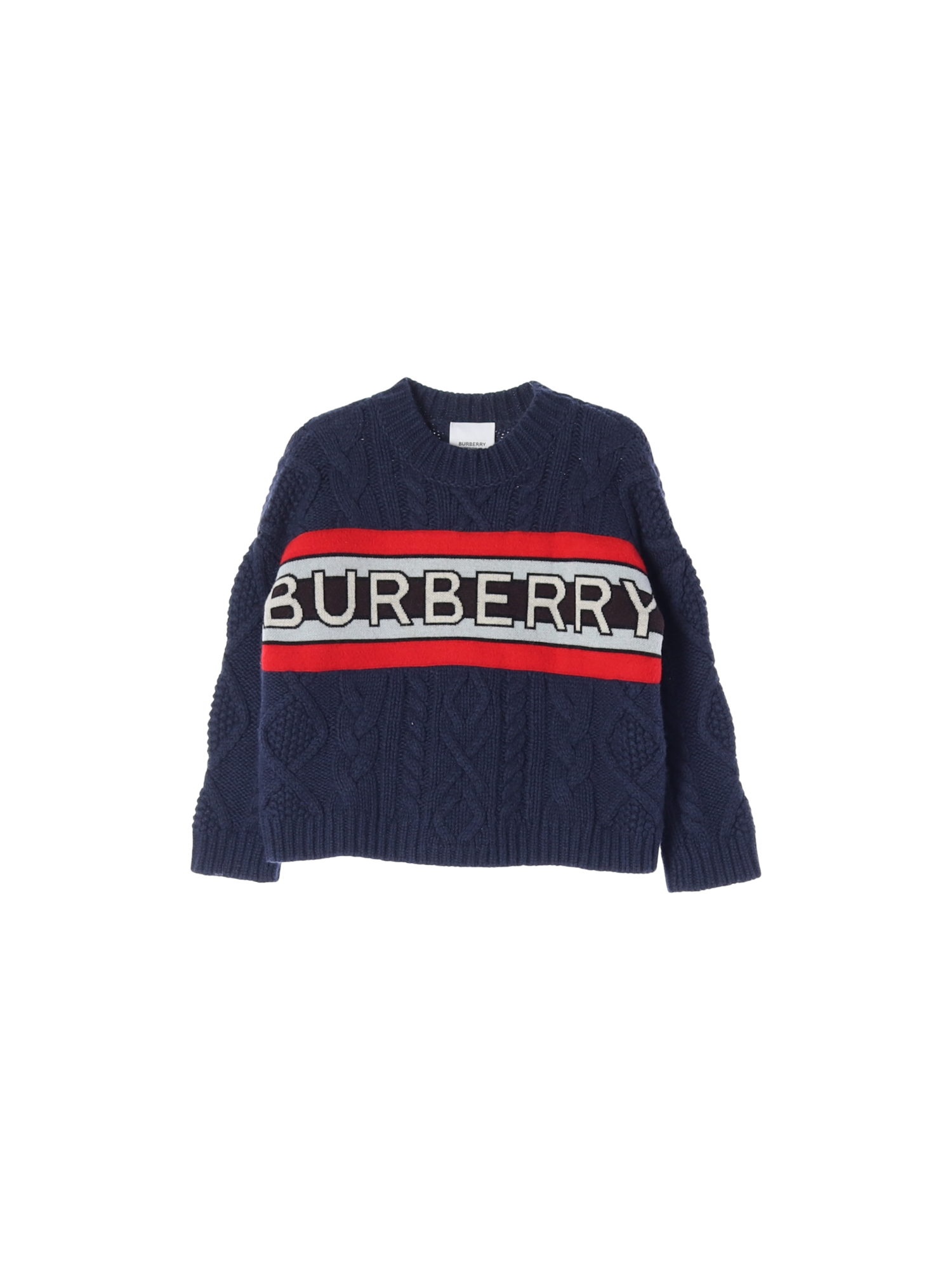 버버리 라인 네이비 스웨터 4y 0