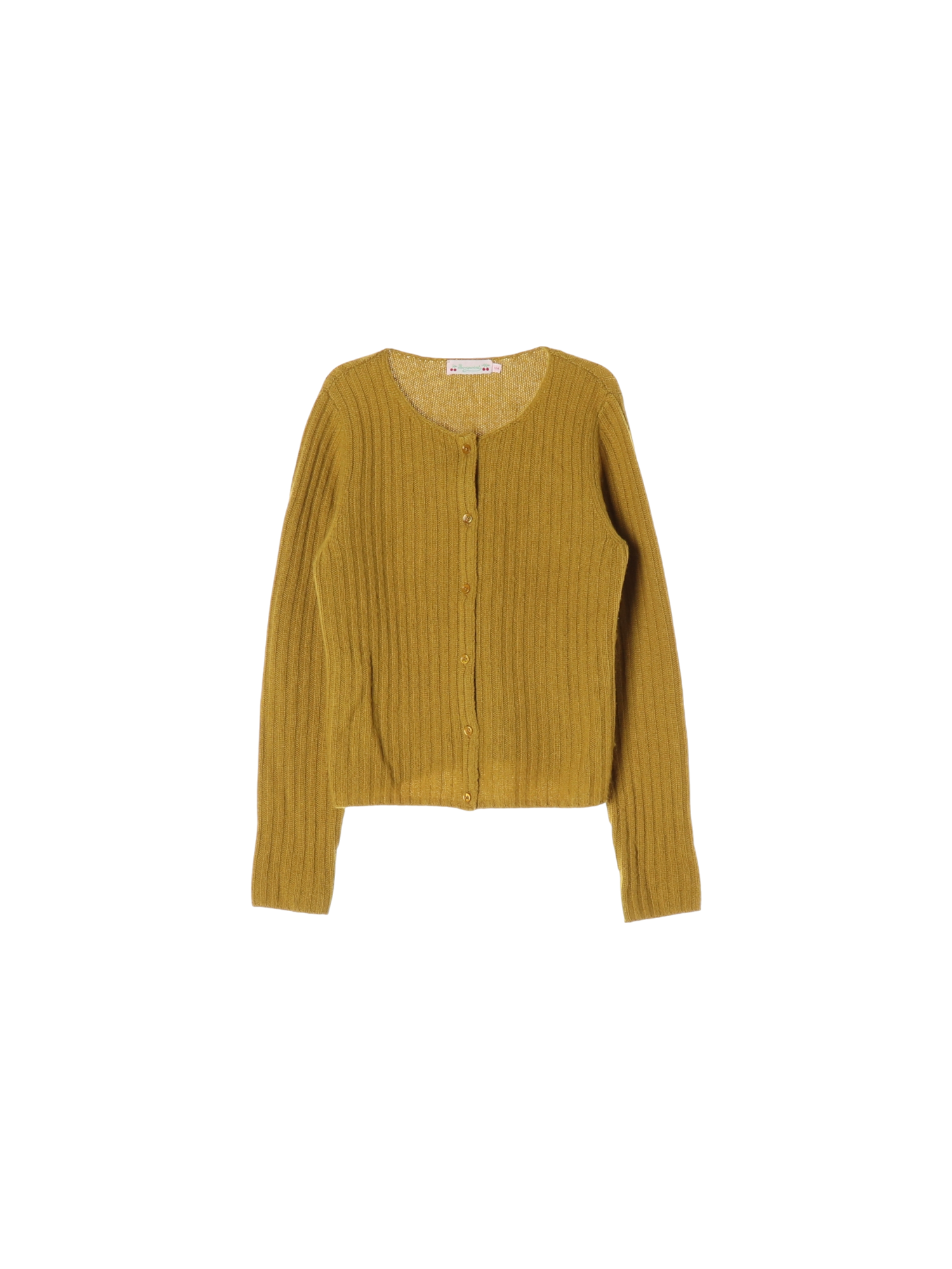 봉쁘앙 단추 옐로우 가디건 12y 0