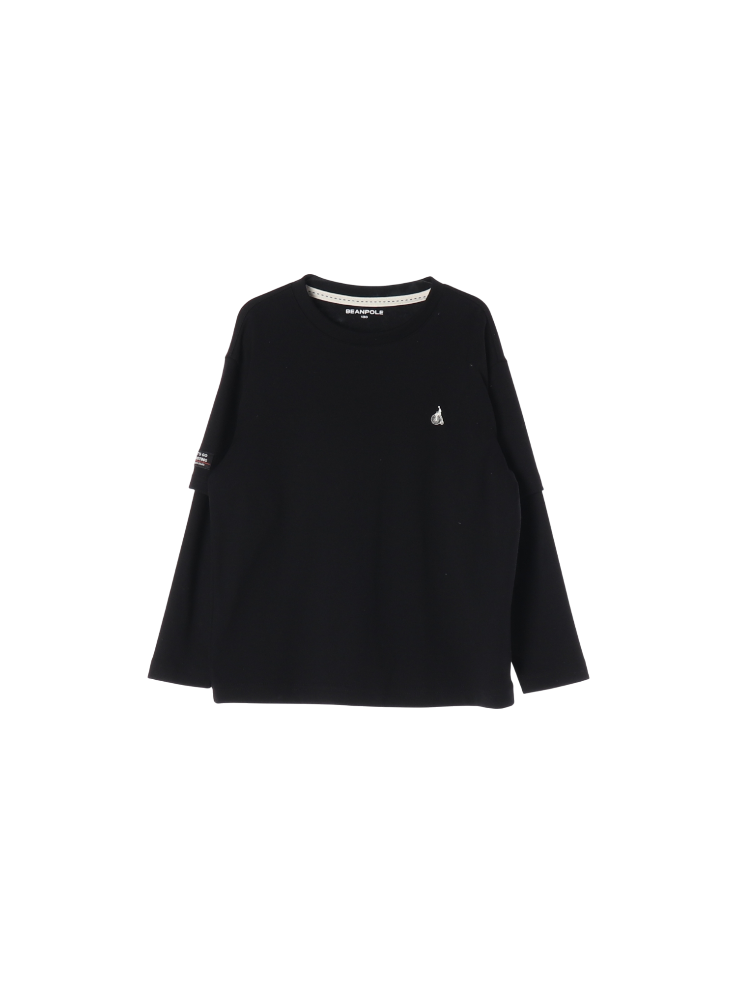 빈폴 드롭숄더 블랙 티셔츠 130cm 0