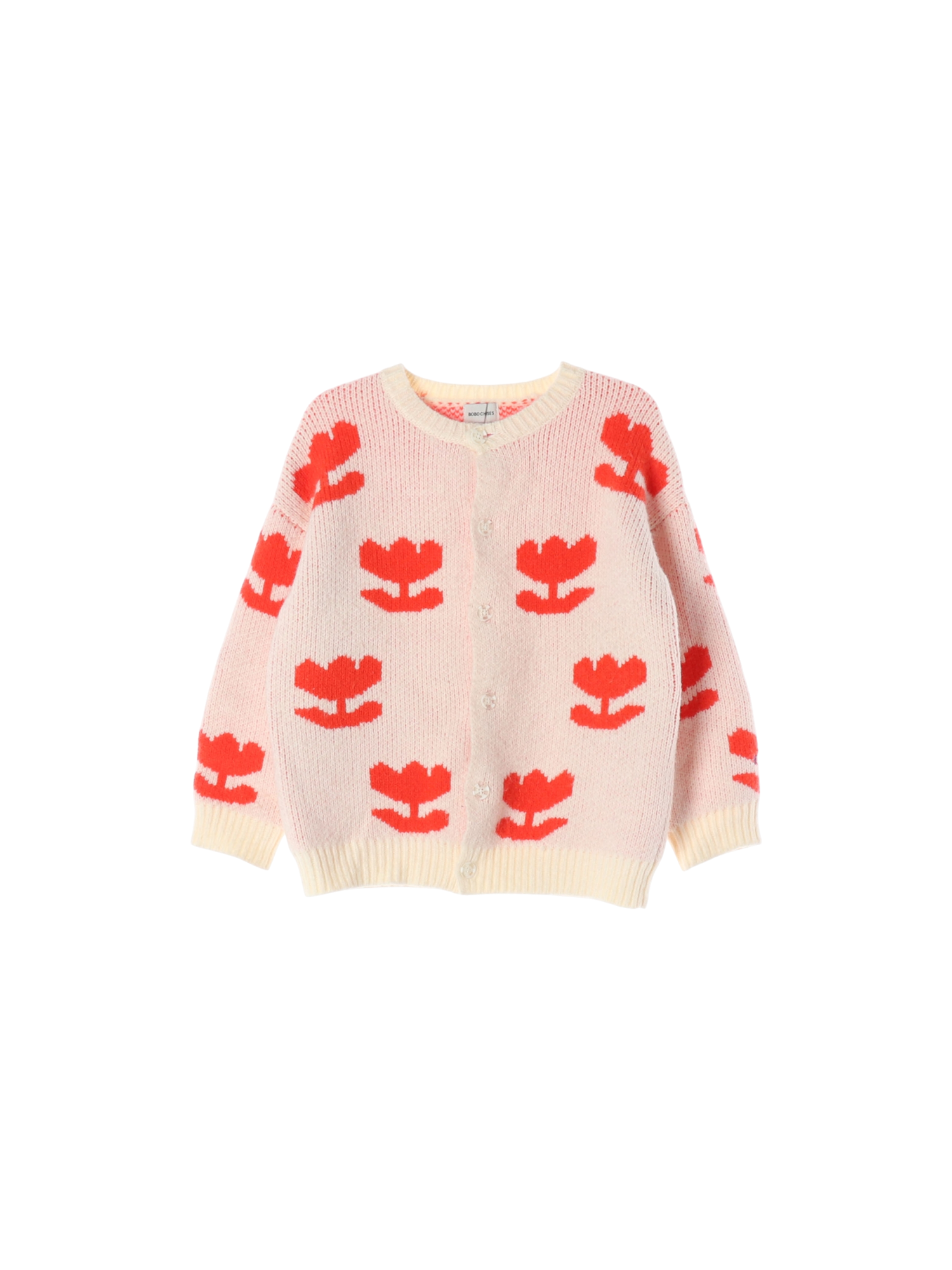 보보쇼즈 드롭숄더 핑크 가디건 12-13y 0