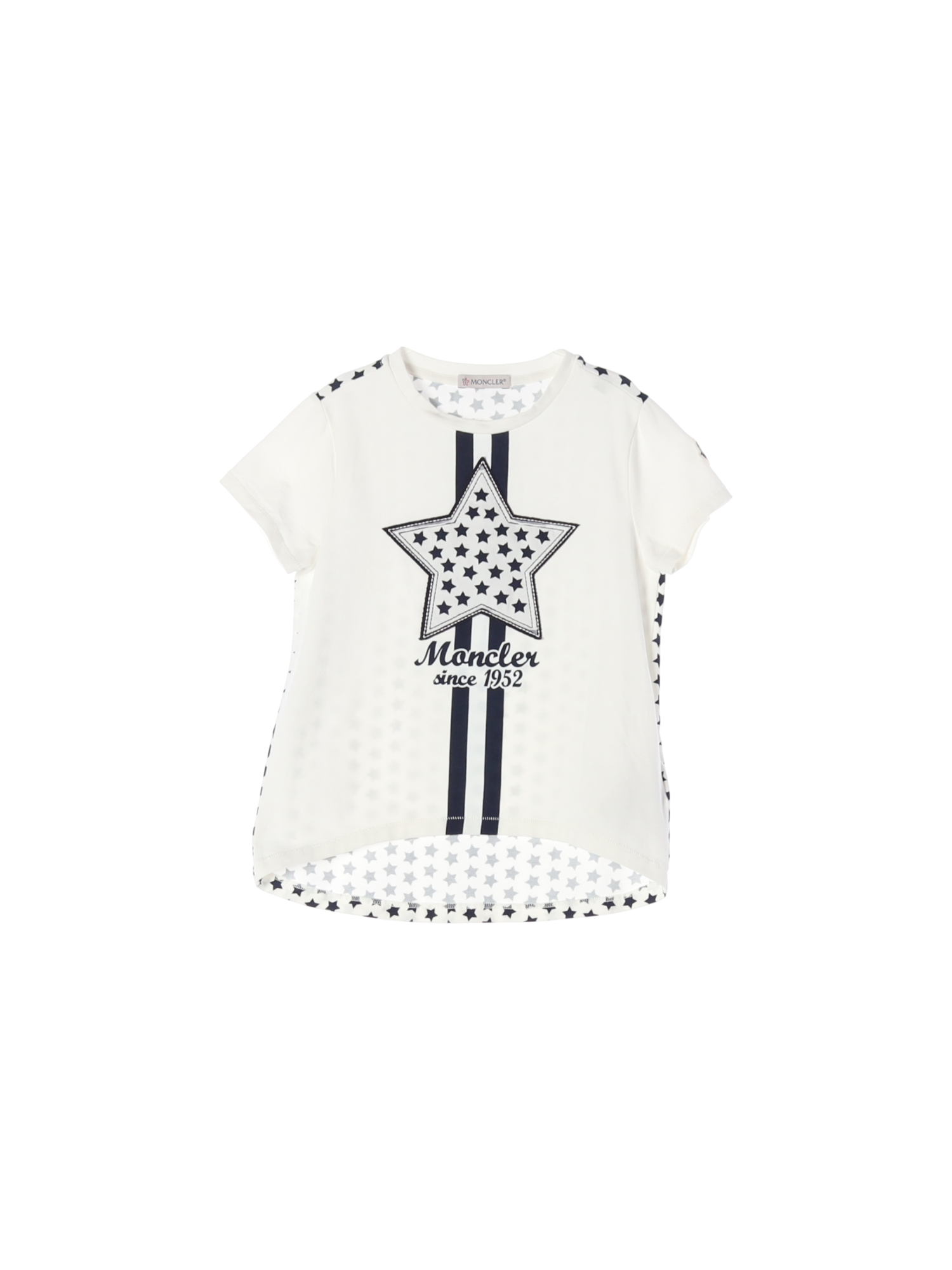 몽클레어 롤업 화이트 티셔츠 6y 0