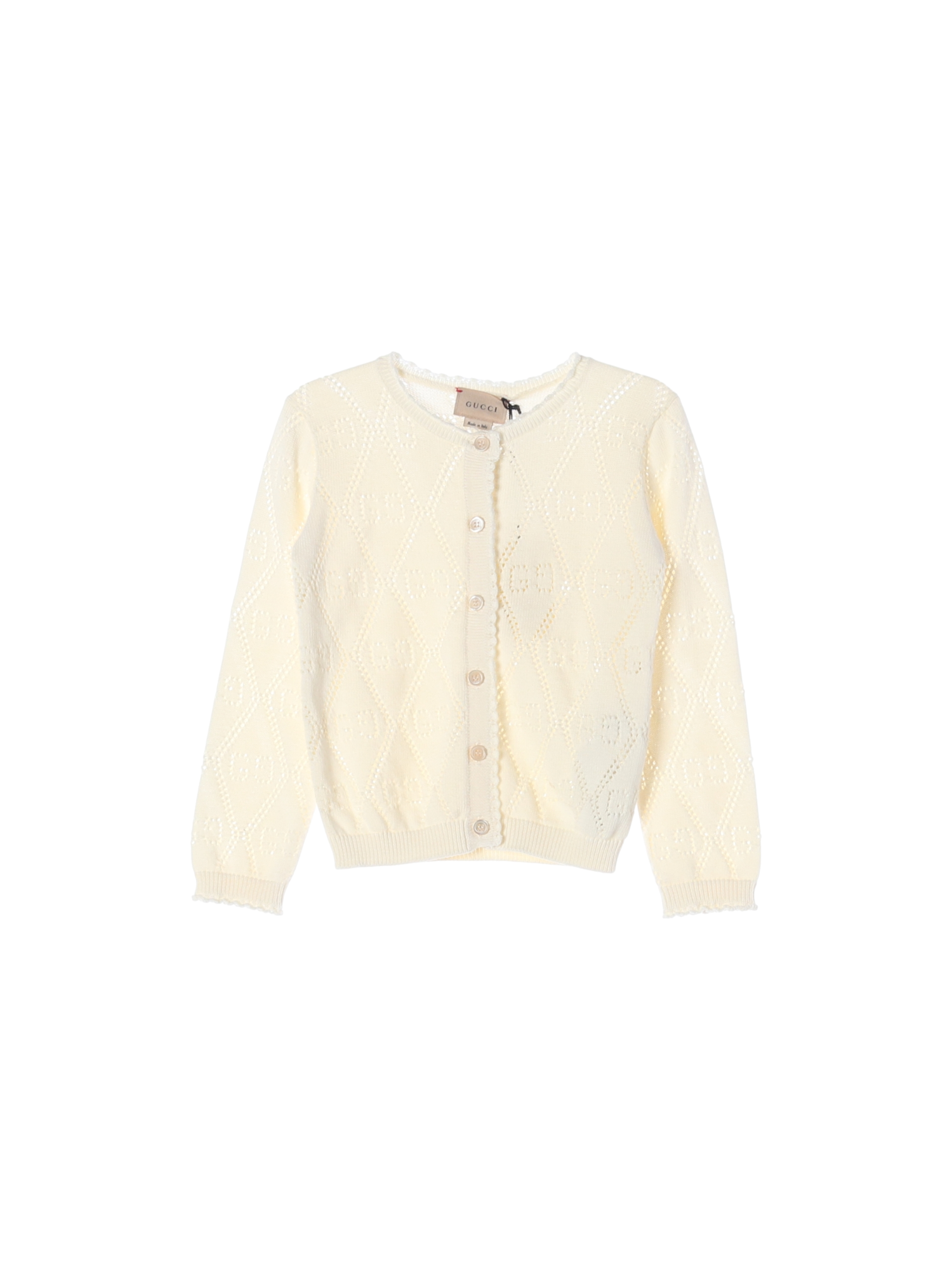구찌 단추 베이지 가디건 36m 0