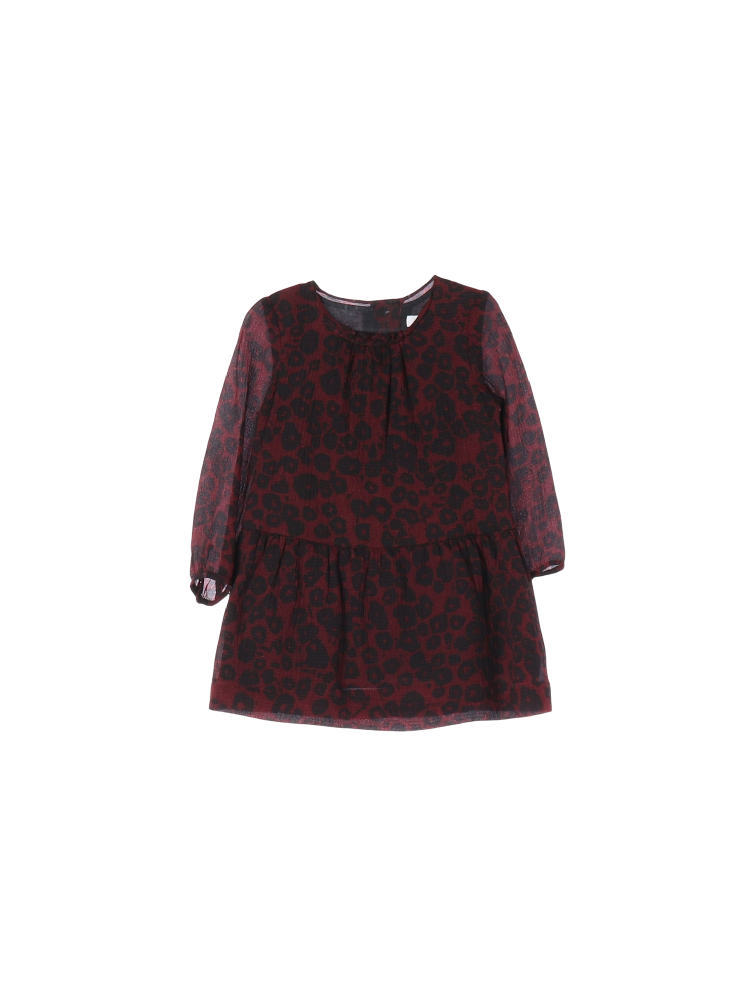 버버리 페플럼 와인 드레스 3y 0