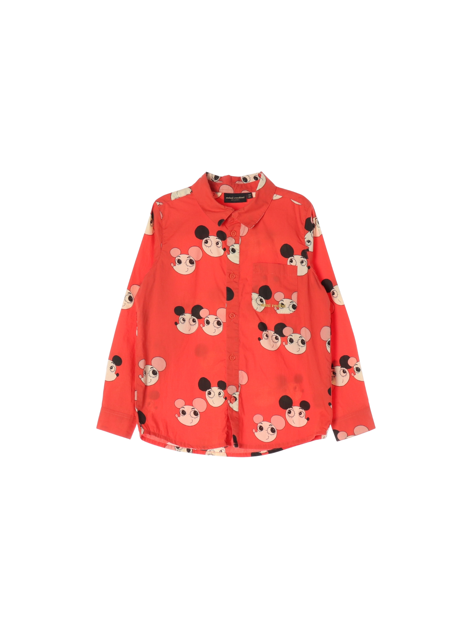 미니로디니 포켓 레드 셔츠 128-134cm 0