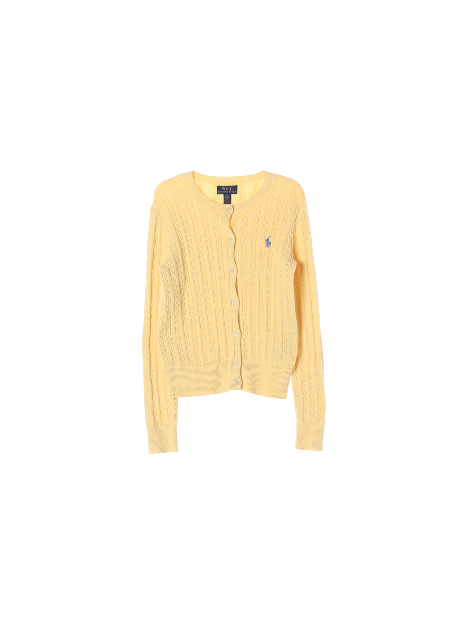 랄프로렌 단추 옐로우 가디건 8-10y 0