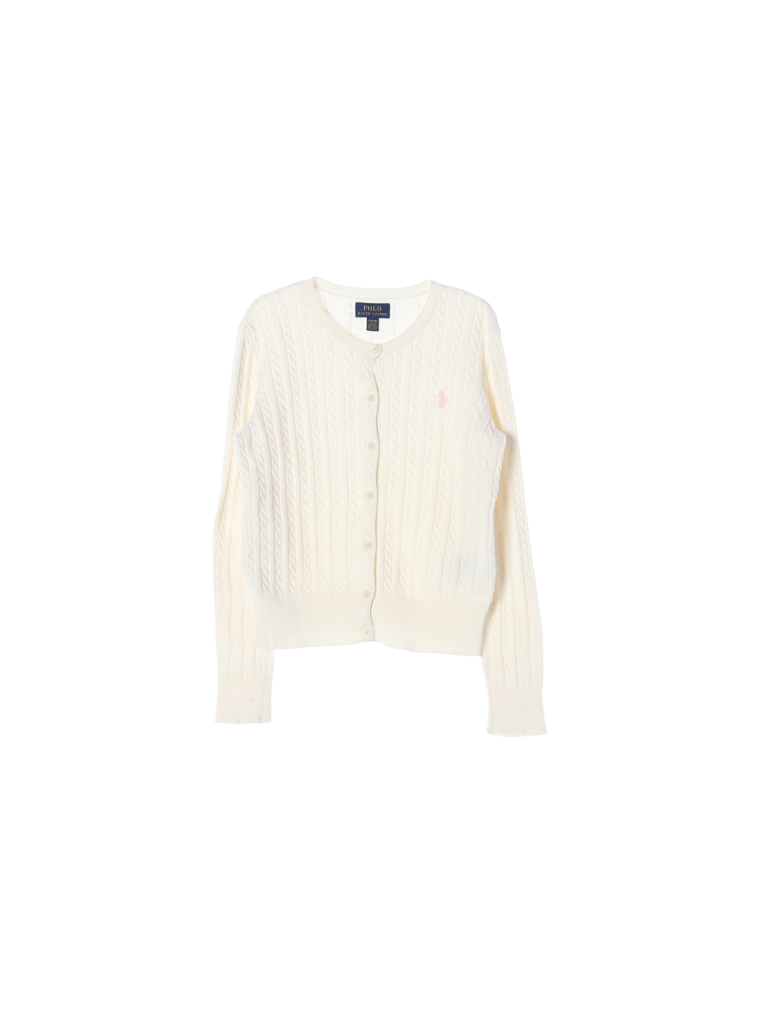 랄프로렌 단추 화이트 가디건 8-10y 0