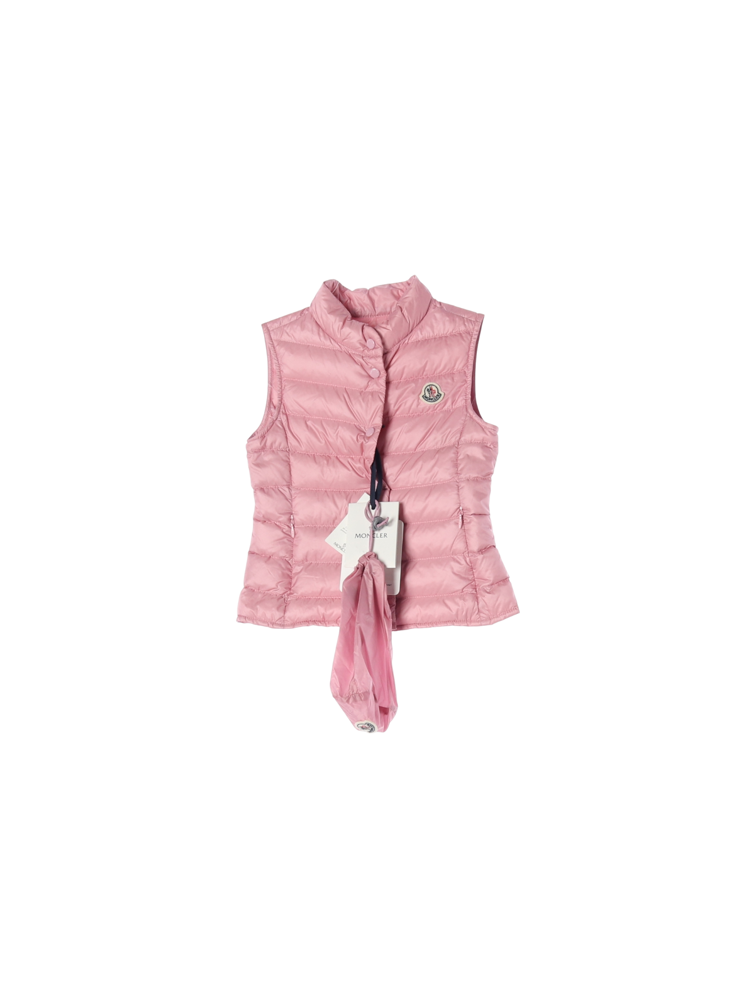 몽클레어 퀼팅 핑크 패딩조끼 4y 0