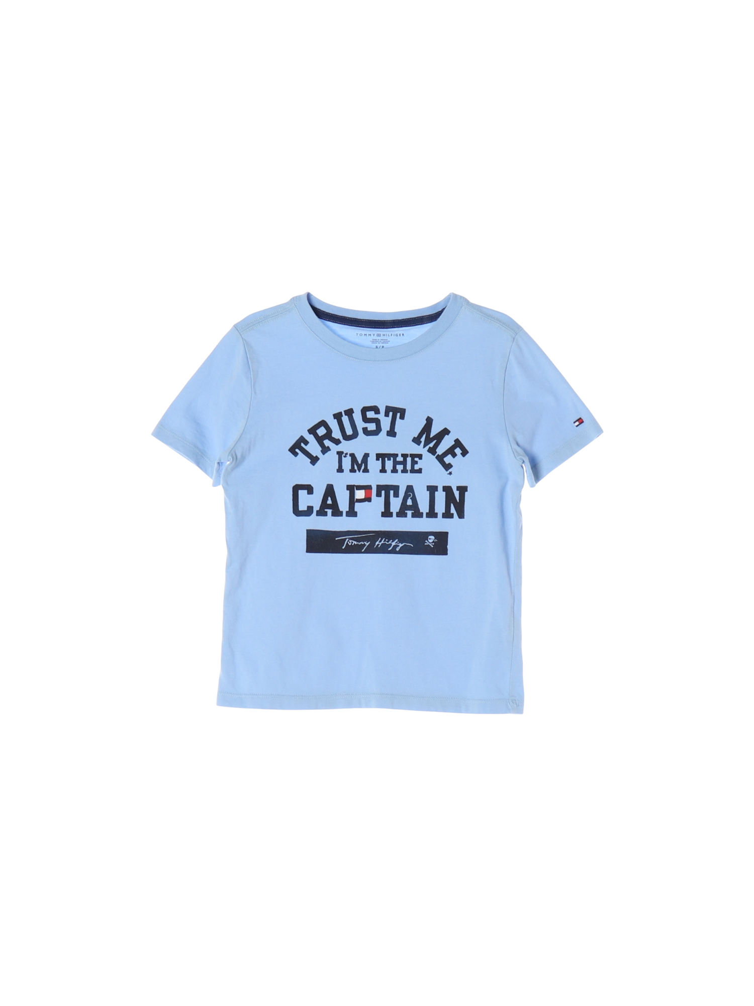 타미힐피거 자수 스카이블루 티셔츠 6-7y 0