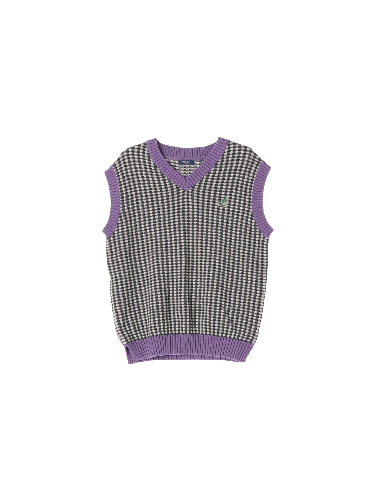 캉골 라인 퍼플 니트베스트 155cm 0