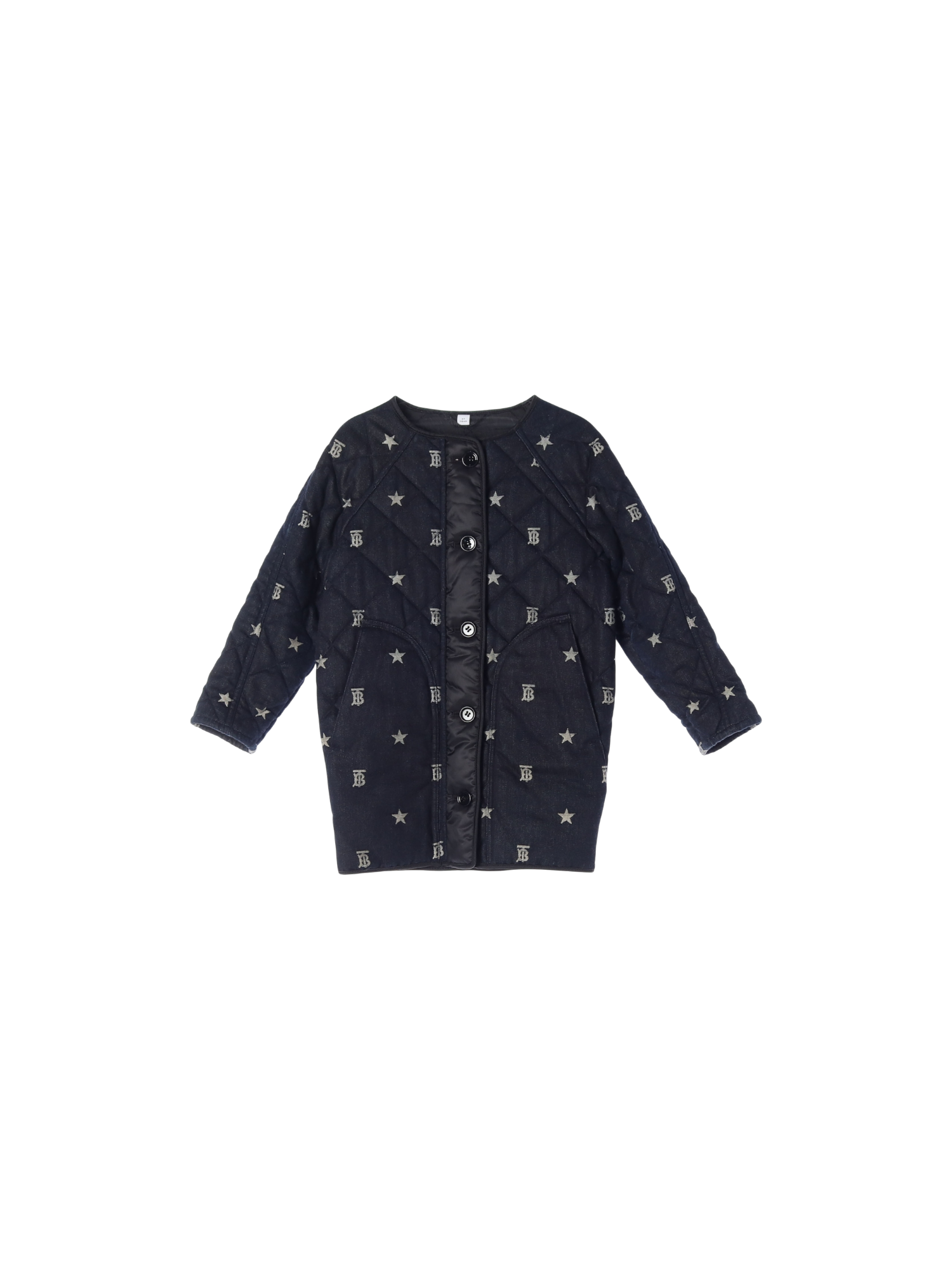 버버리 퀼팅 네이비 패딩 6y 0