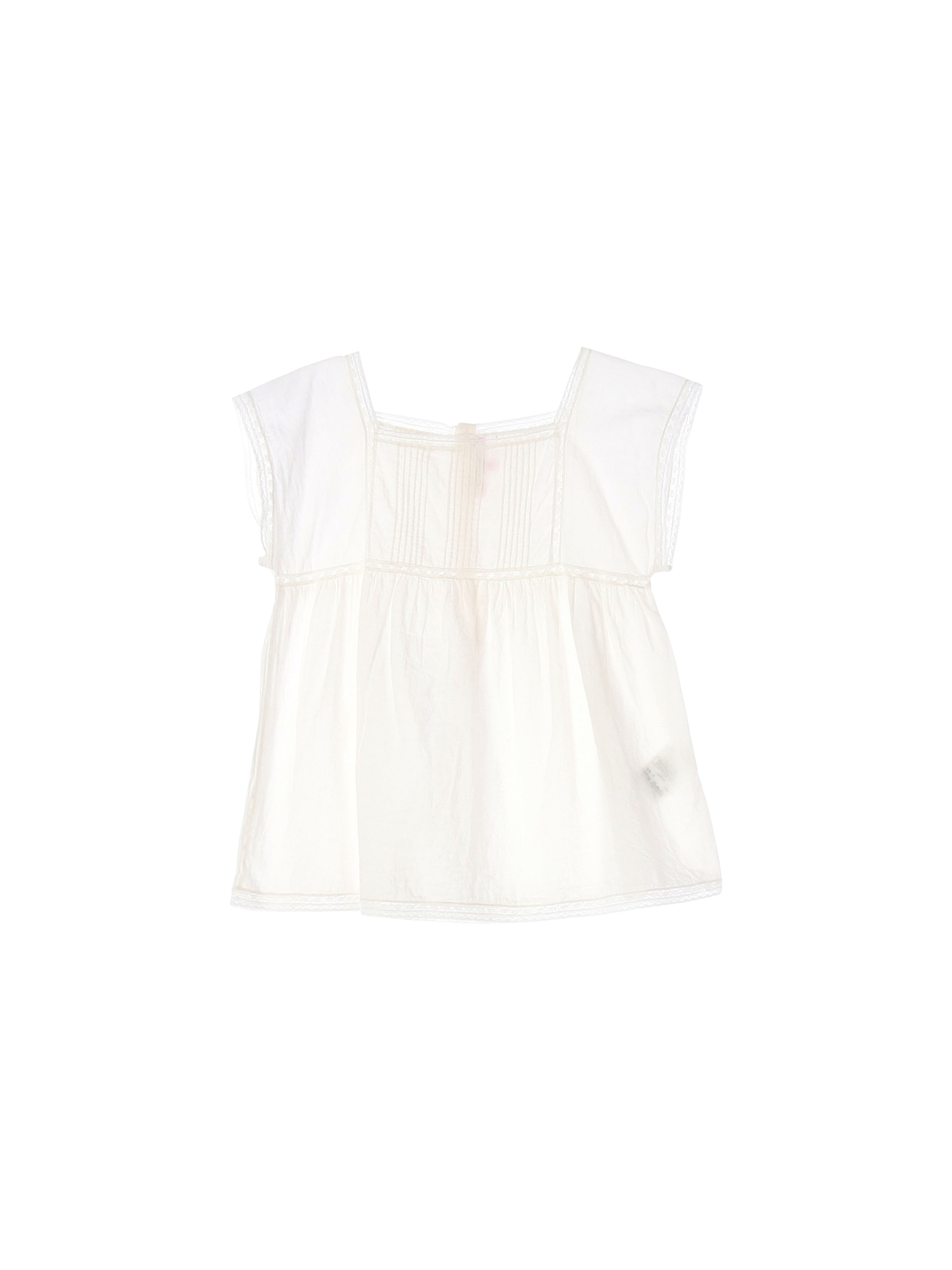 봉쁘앙 셔링 화이트 블라우스 8y 0