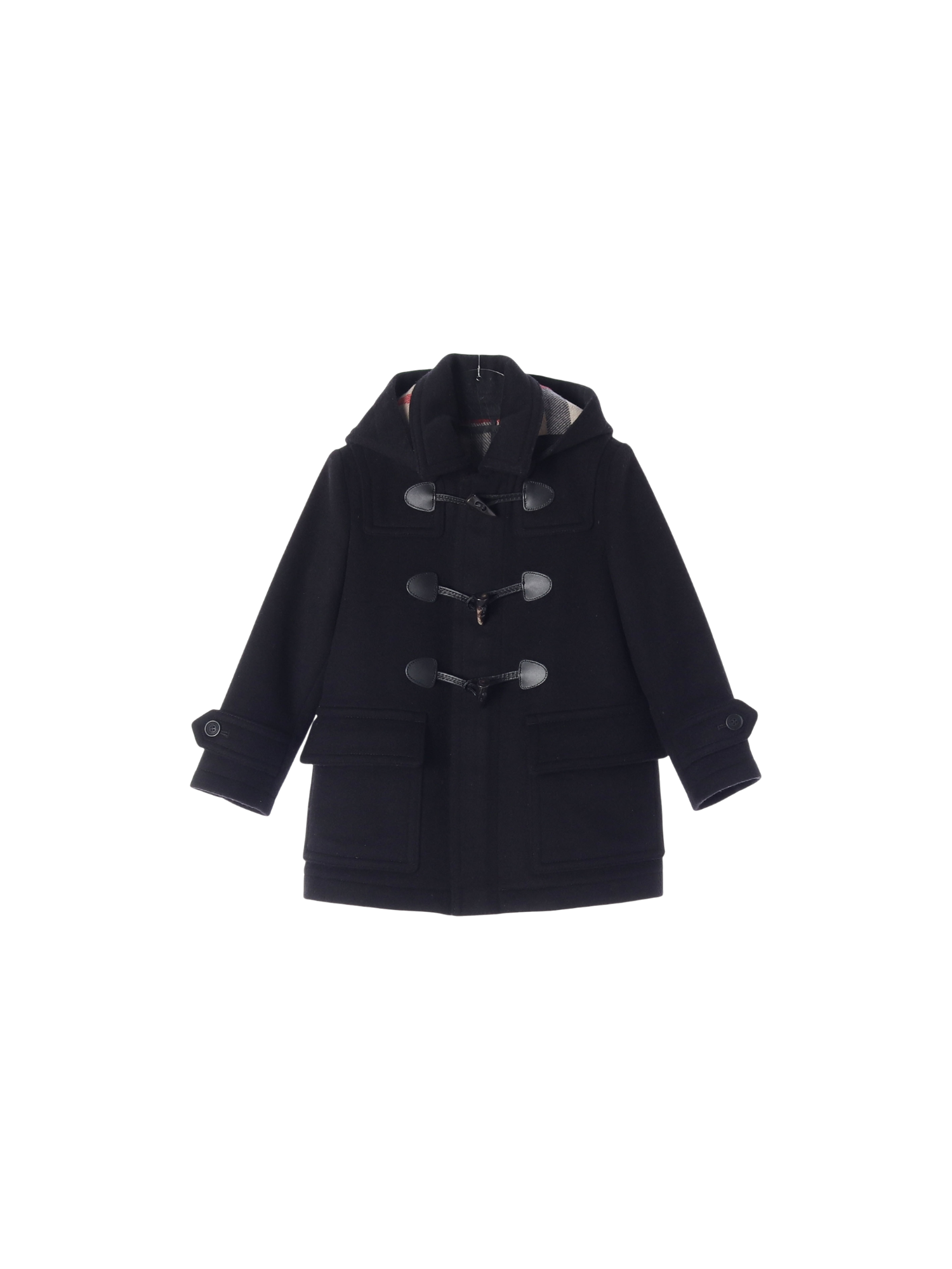 버버리 단추 블랙 더플코트 4y 0