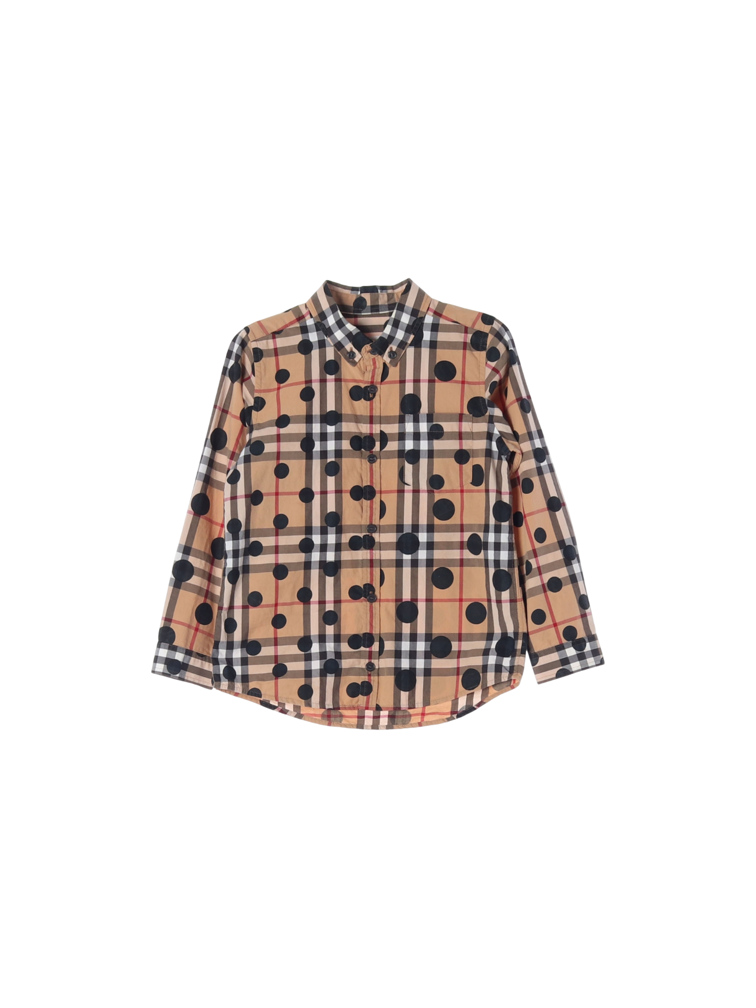 버버리 단추 베이지 셔츠 6y 0