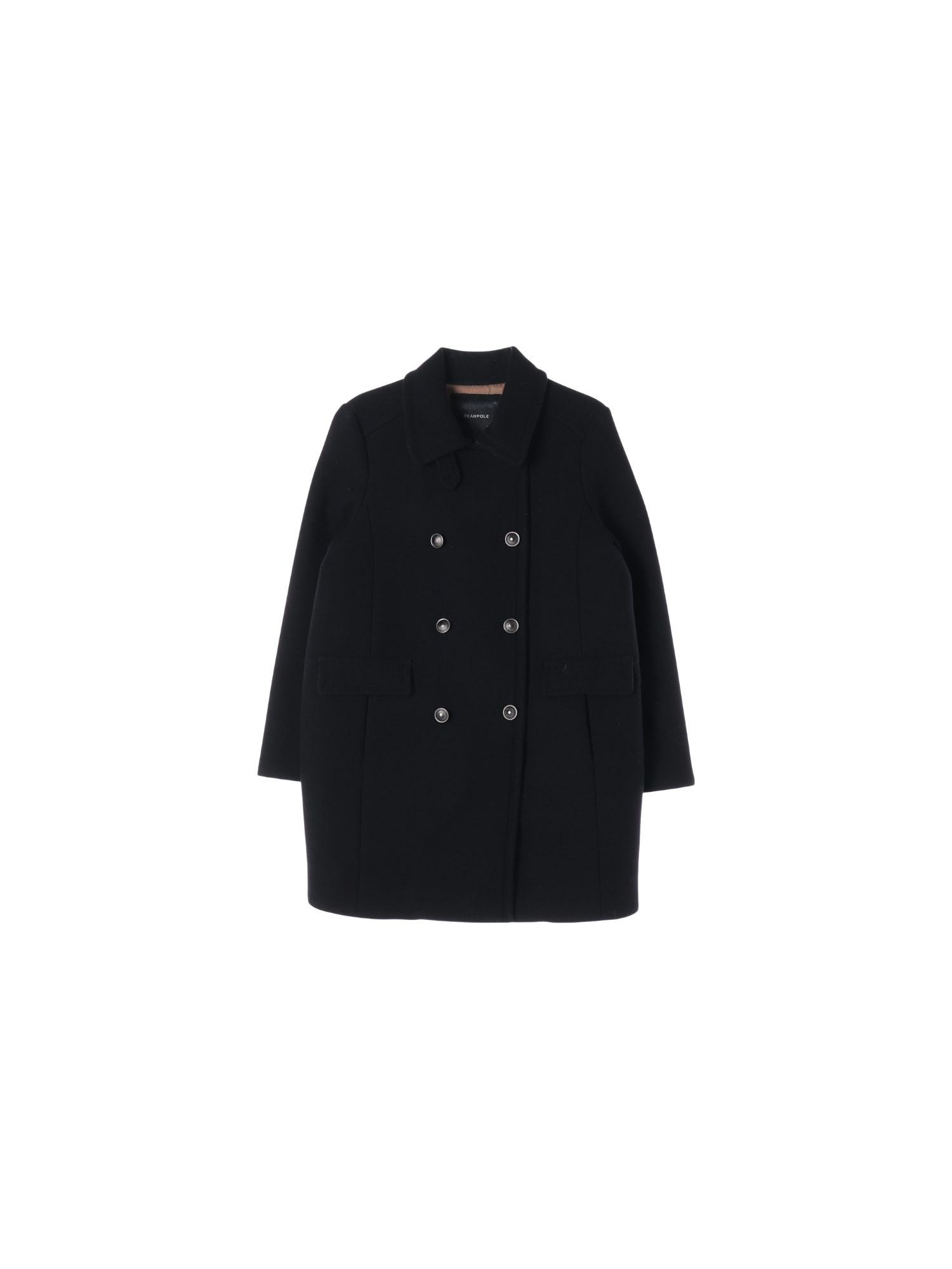 빈폴 포켓 블랙 더블브레스티드코트 155cm 0