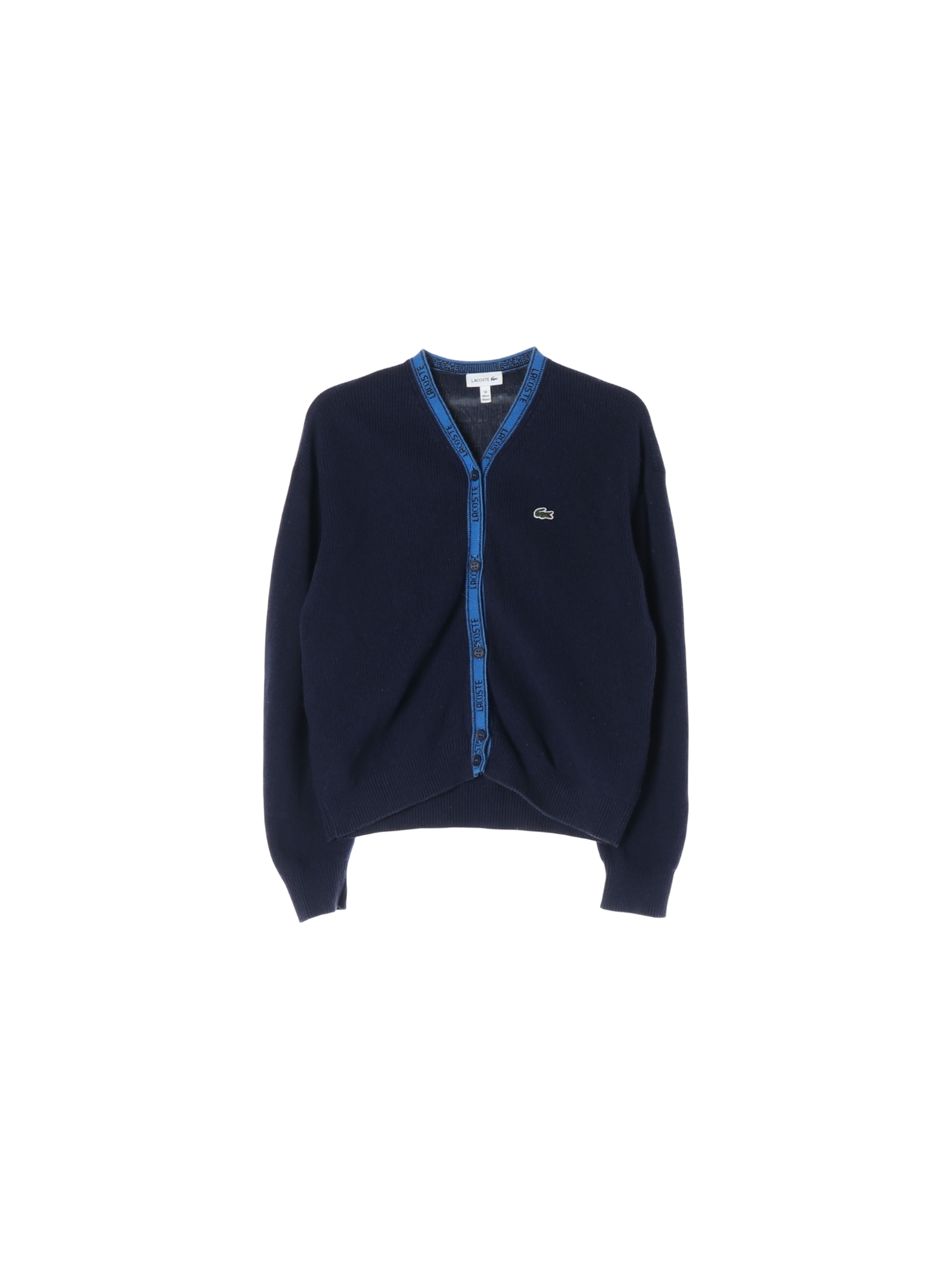 라코스테 단추 네이비 가디건 10y 0